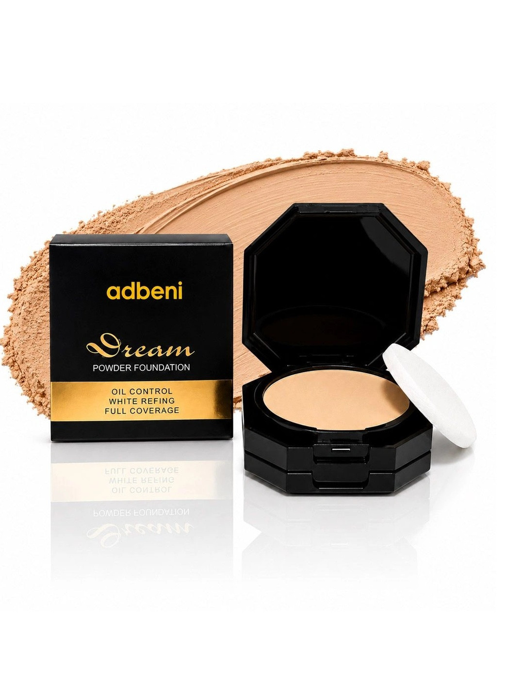 Adbeni Lightweight Pressed Powder Foundation - Natural - 20 g