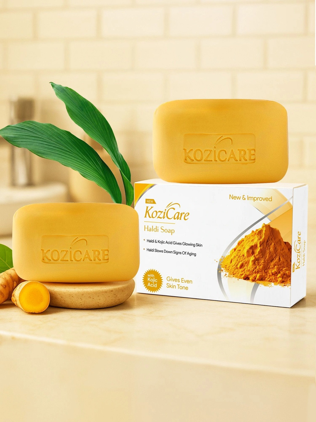 KOZICARE Haldi Soap With Shea Butter & Glycerine - 75 g