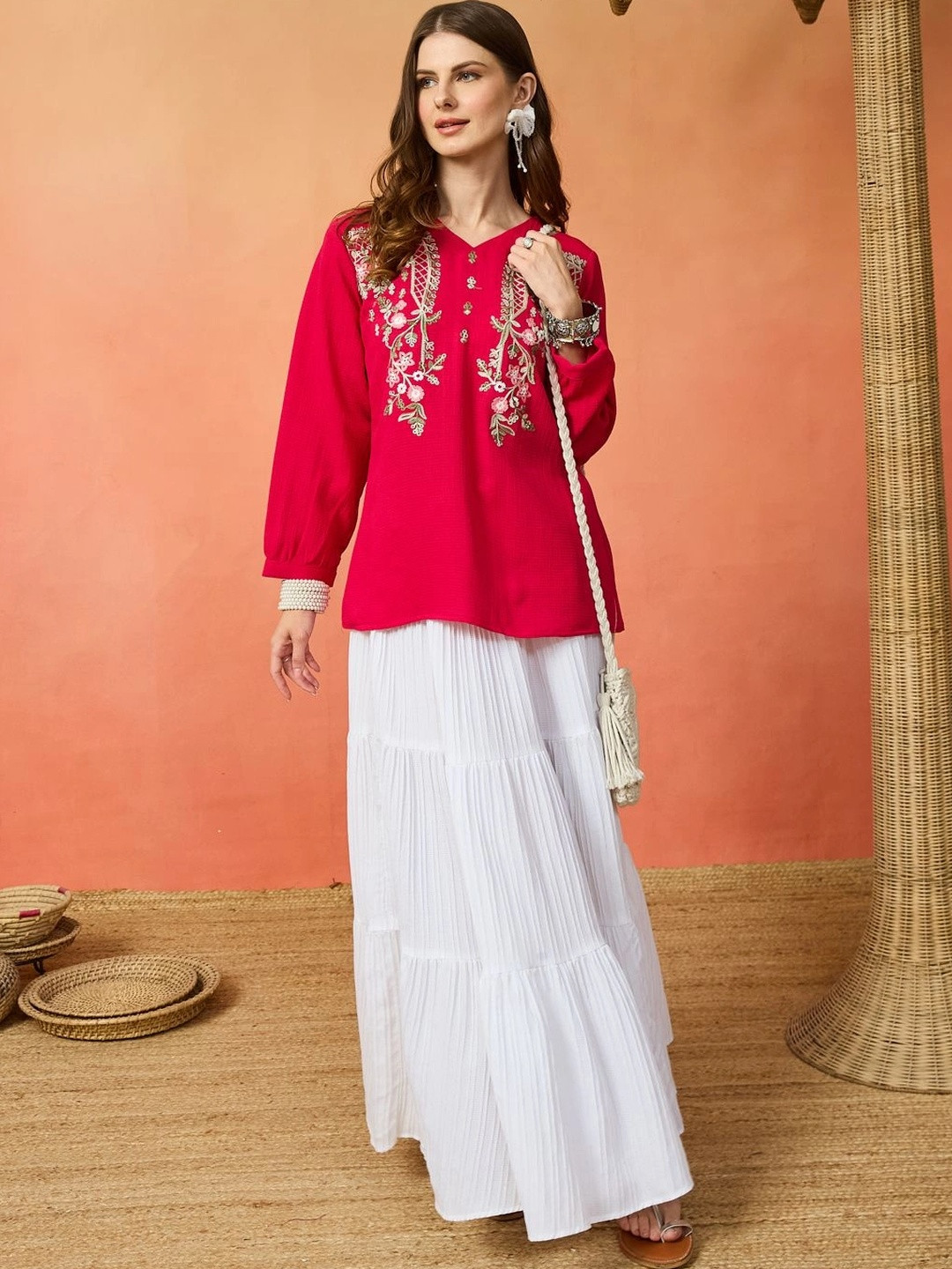 KROLIANT Embroidered Ethnic Tunic