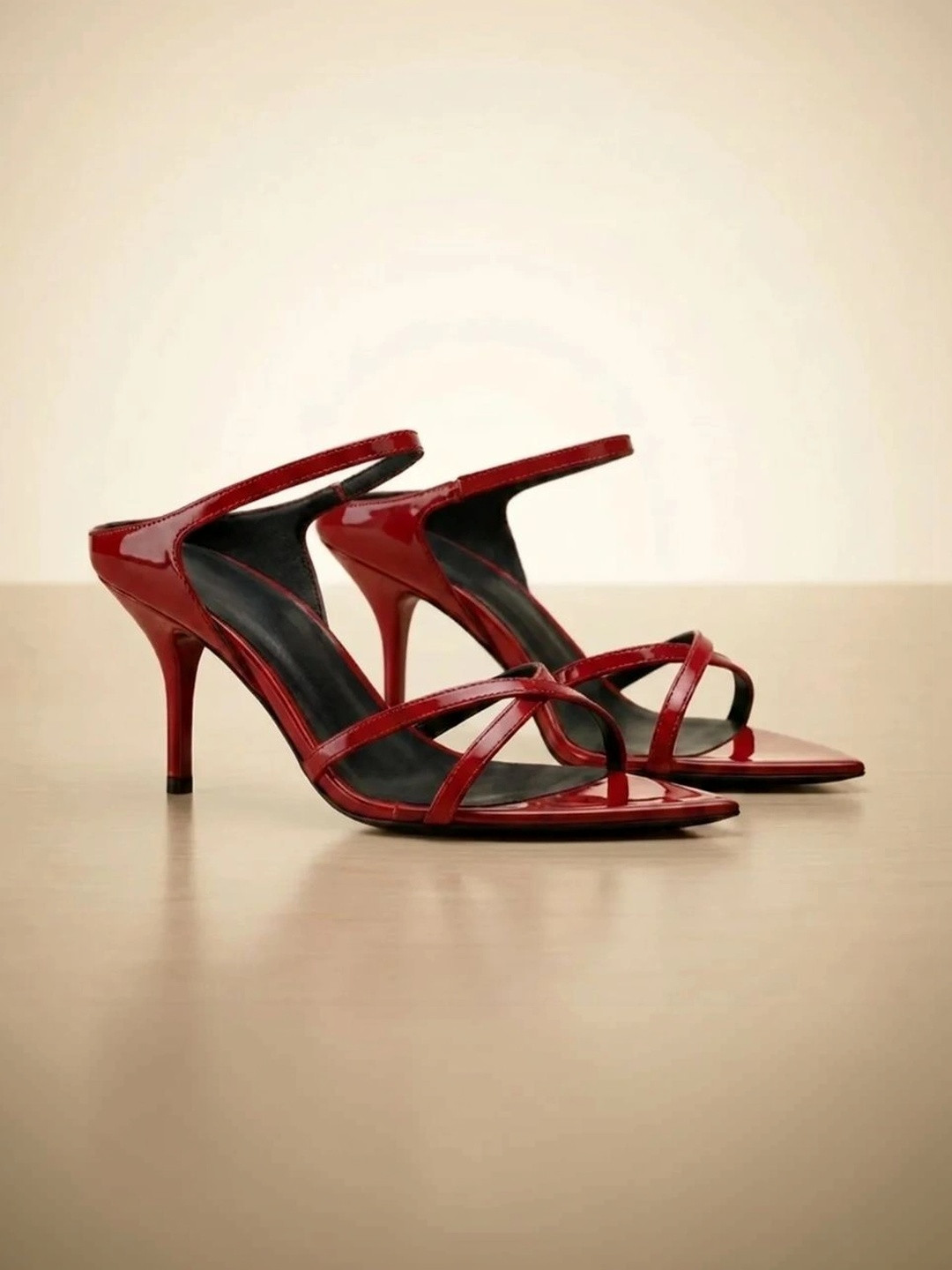 Ozzaro PU Party Stiletto Sandals