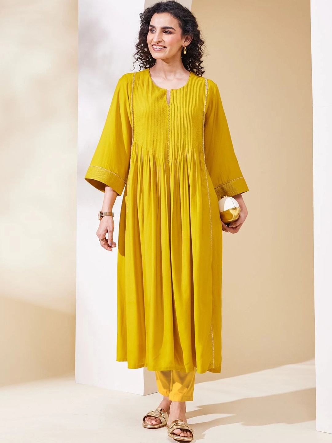 Biba A-Line Midi Kurta