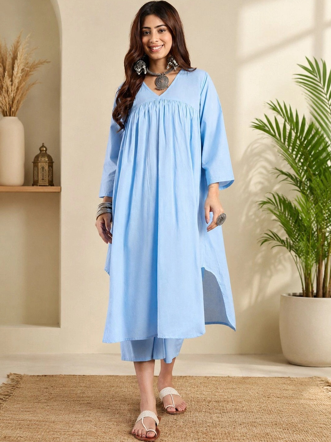 UGMAZ Women Regular Kurti with Palazzos