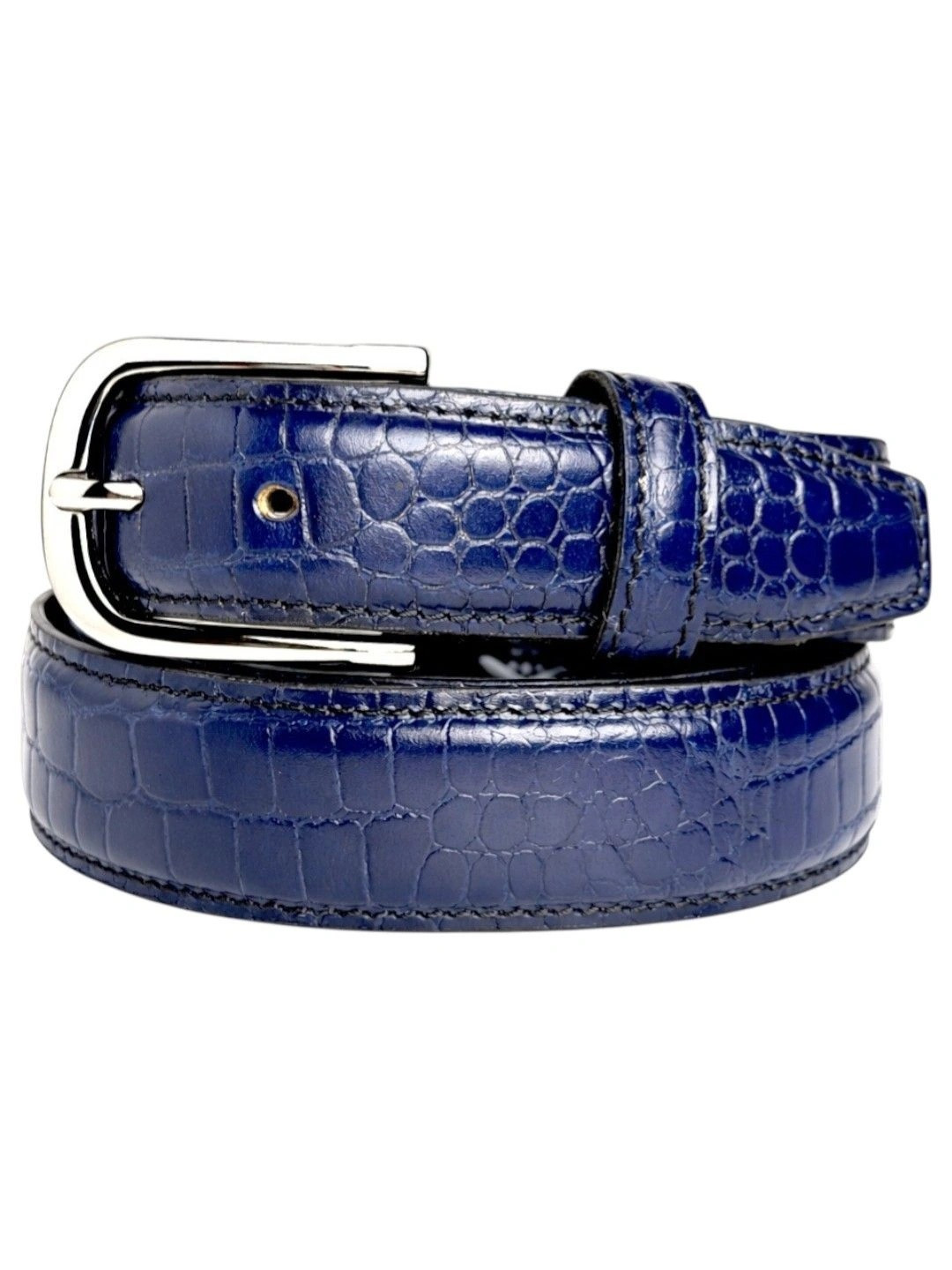 Crabby Hunt Men Textured Leather Belt