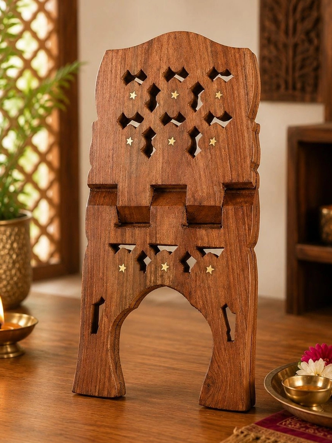 Classical Youth Wood Foldable Holy Book Stand