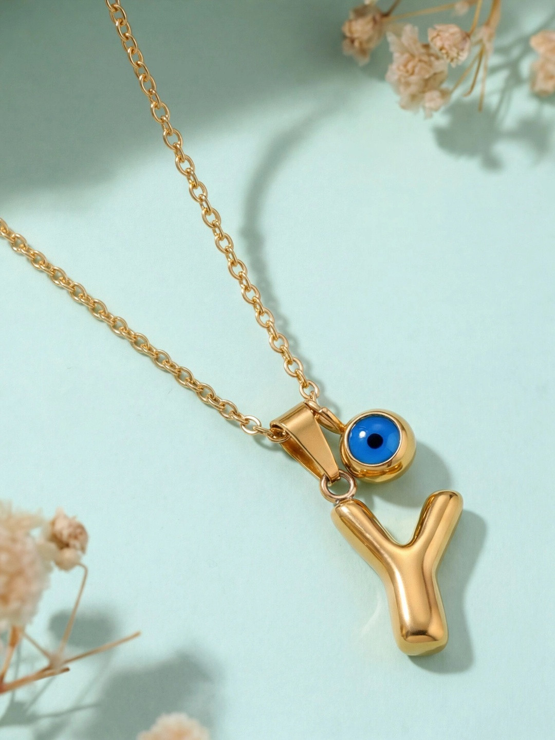 Pasru Gold-Plated Quirky Pendants with Chains