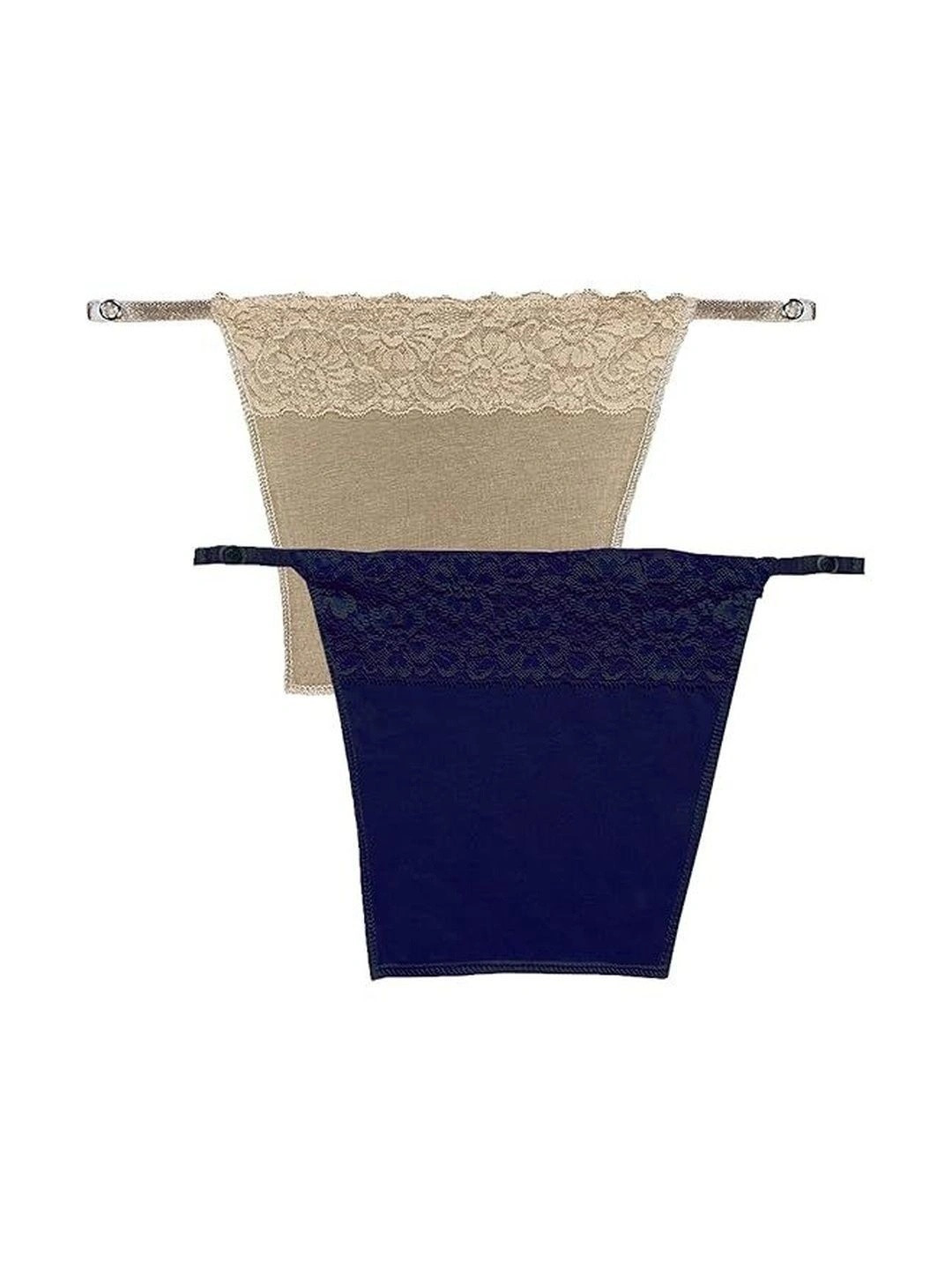 Fimalia Pack of 2 Pure Cotton Non Padded Camisoles