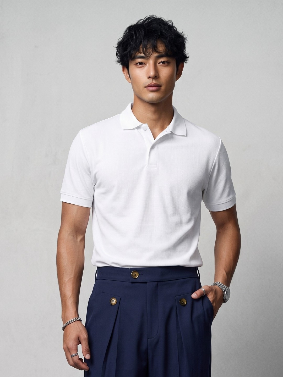 OvrWrk Polo Collar Regular Fit T-shirt