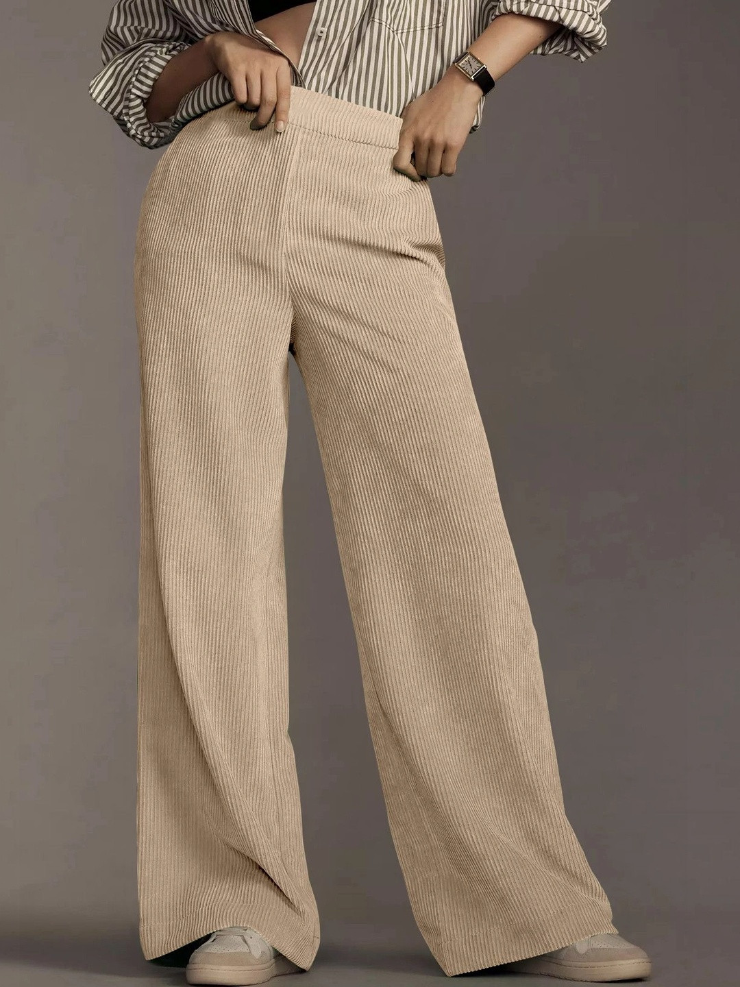 Neon Femme Women High-Rise Wrinkle Free Trousers
