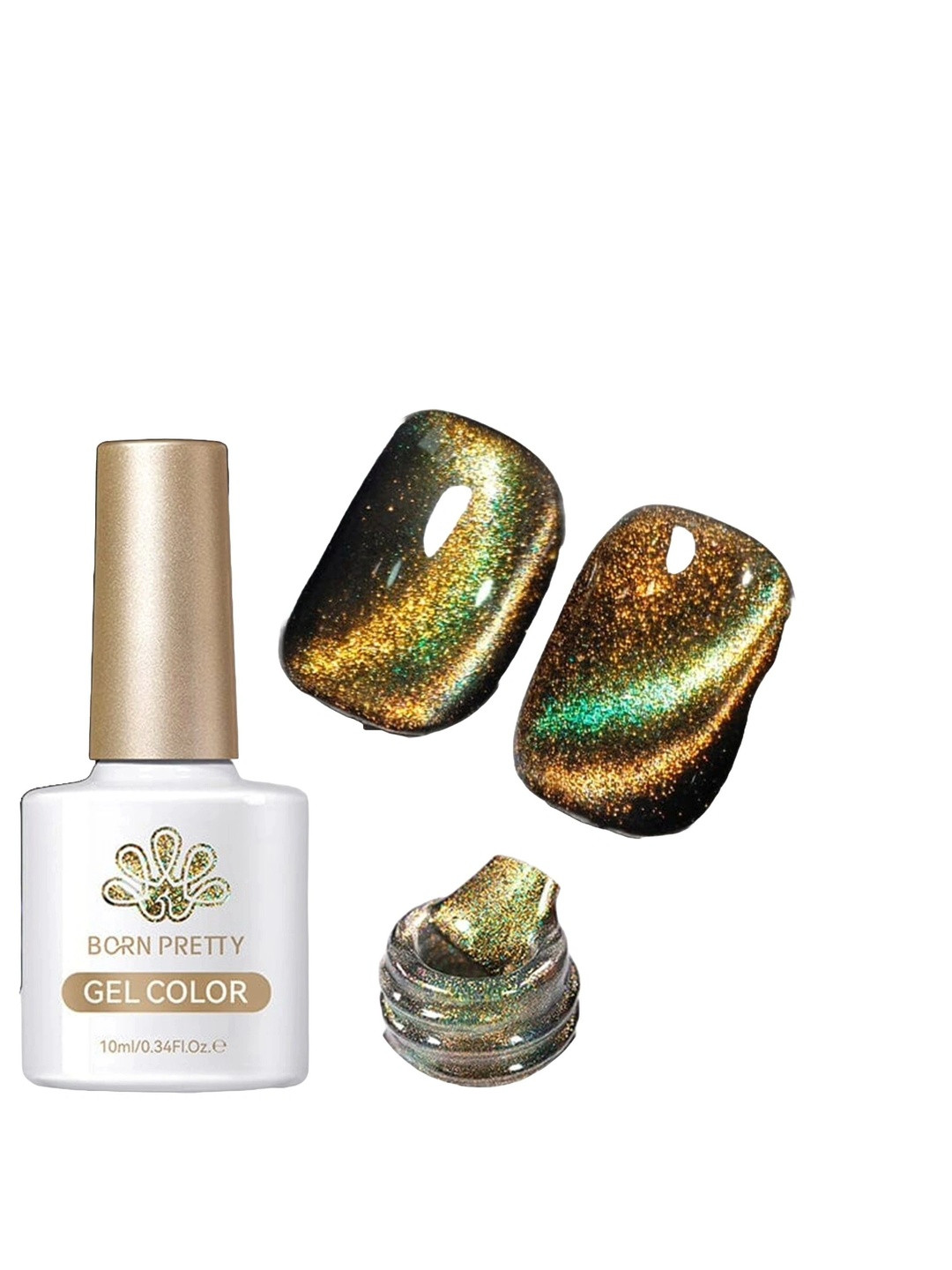 BORN PRETTY Polaris 9D Cat Eye Magnetic Gel Polish - 10 ml - Shade-MY33