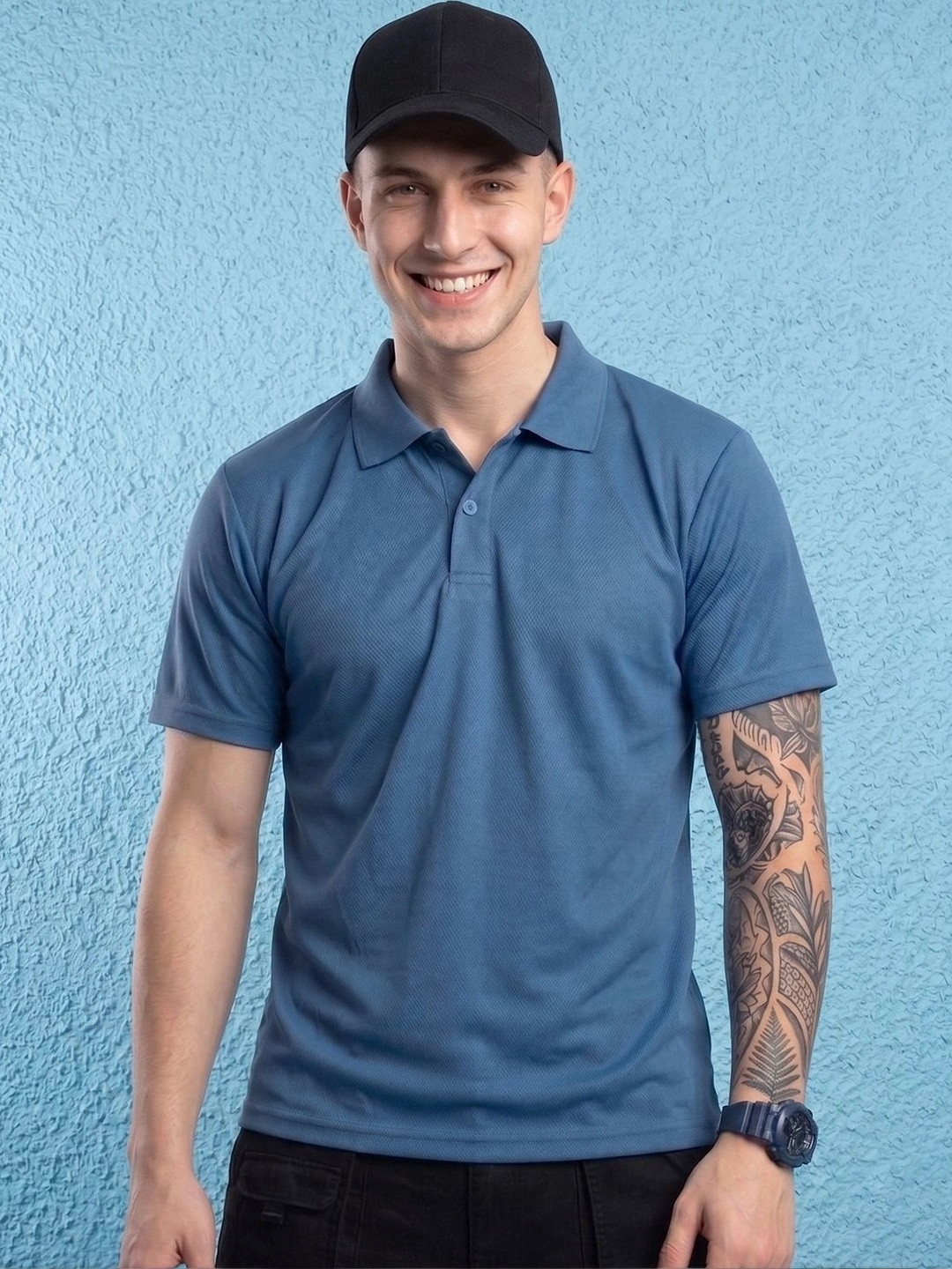 AIN6 Men Polo Collar T-shirt