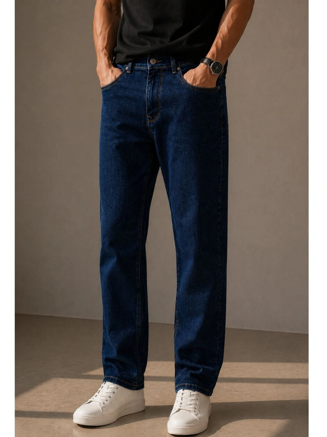 ZUSH Men Straight Fit Mid-Rise Stretchable Jeans
