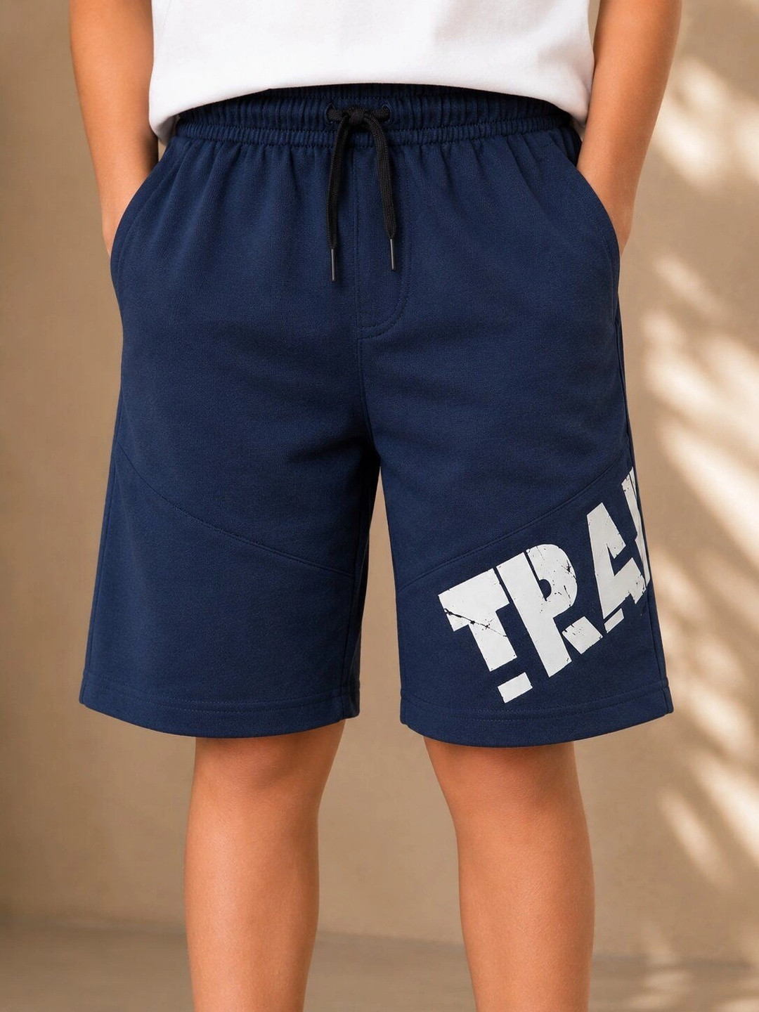 Sportking Boys Typography Printed Training or Gym Shorts