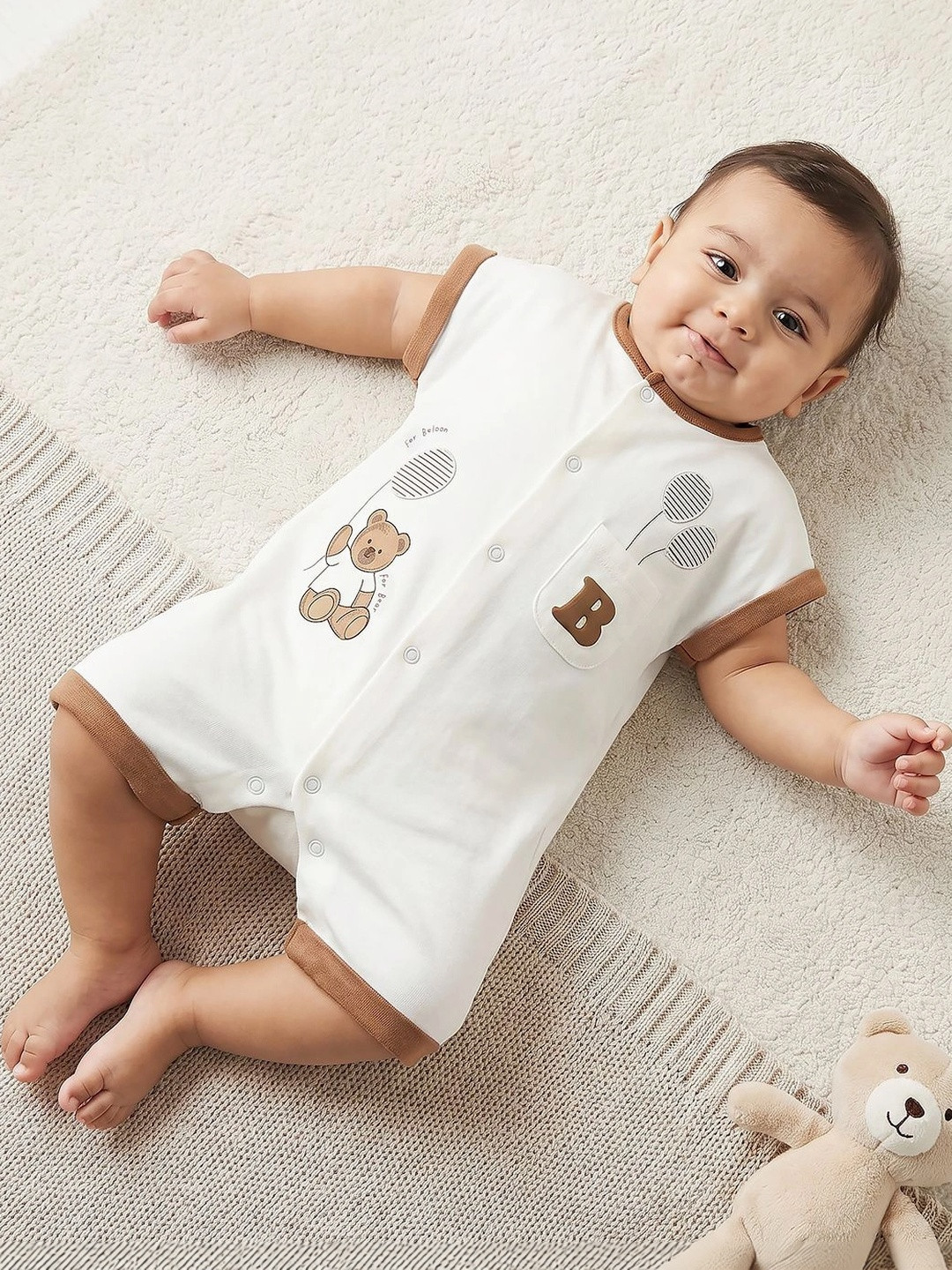 Juniors by Babyshop Infant Boys Cotton Rompers