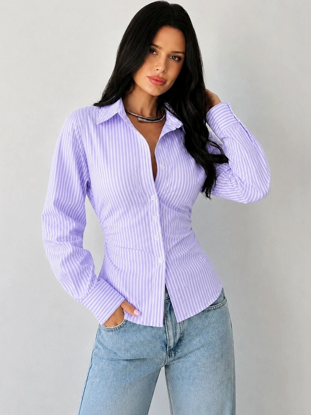 Roadster Women Comfort Striped Casual Shirt