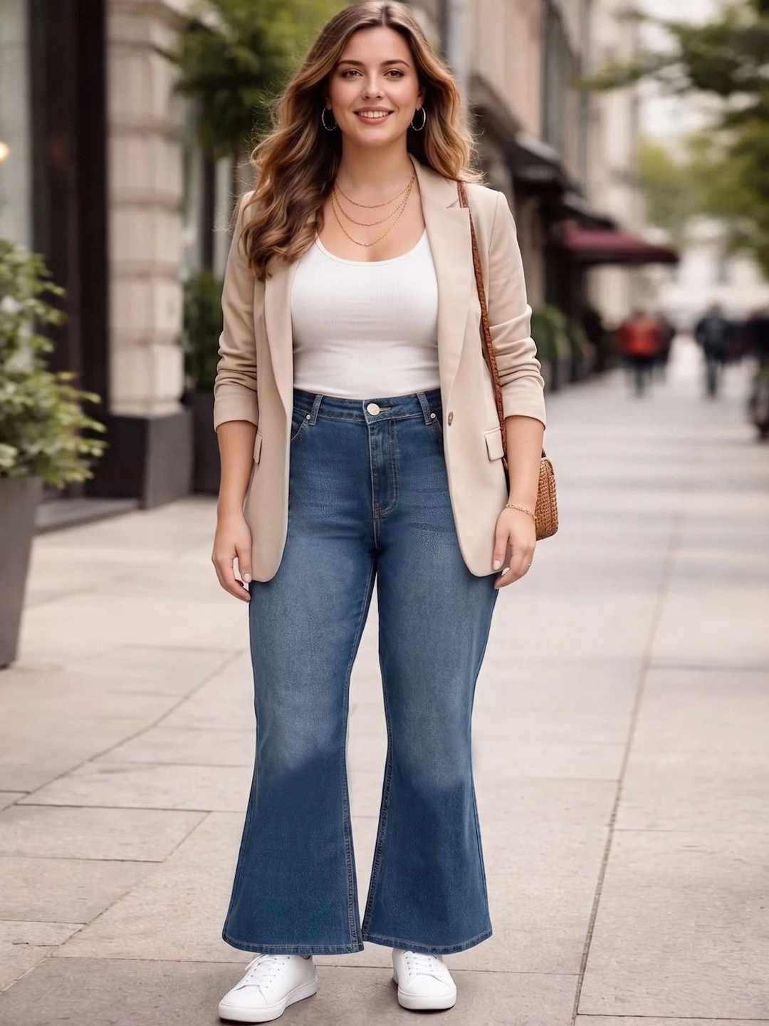 Style Quotient Plus Women Bootcut High-Rise Stretchable Jeans