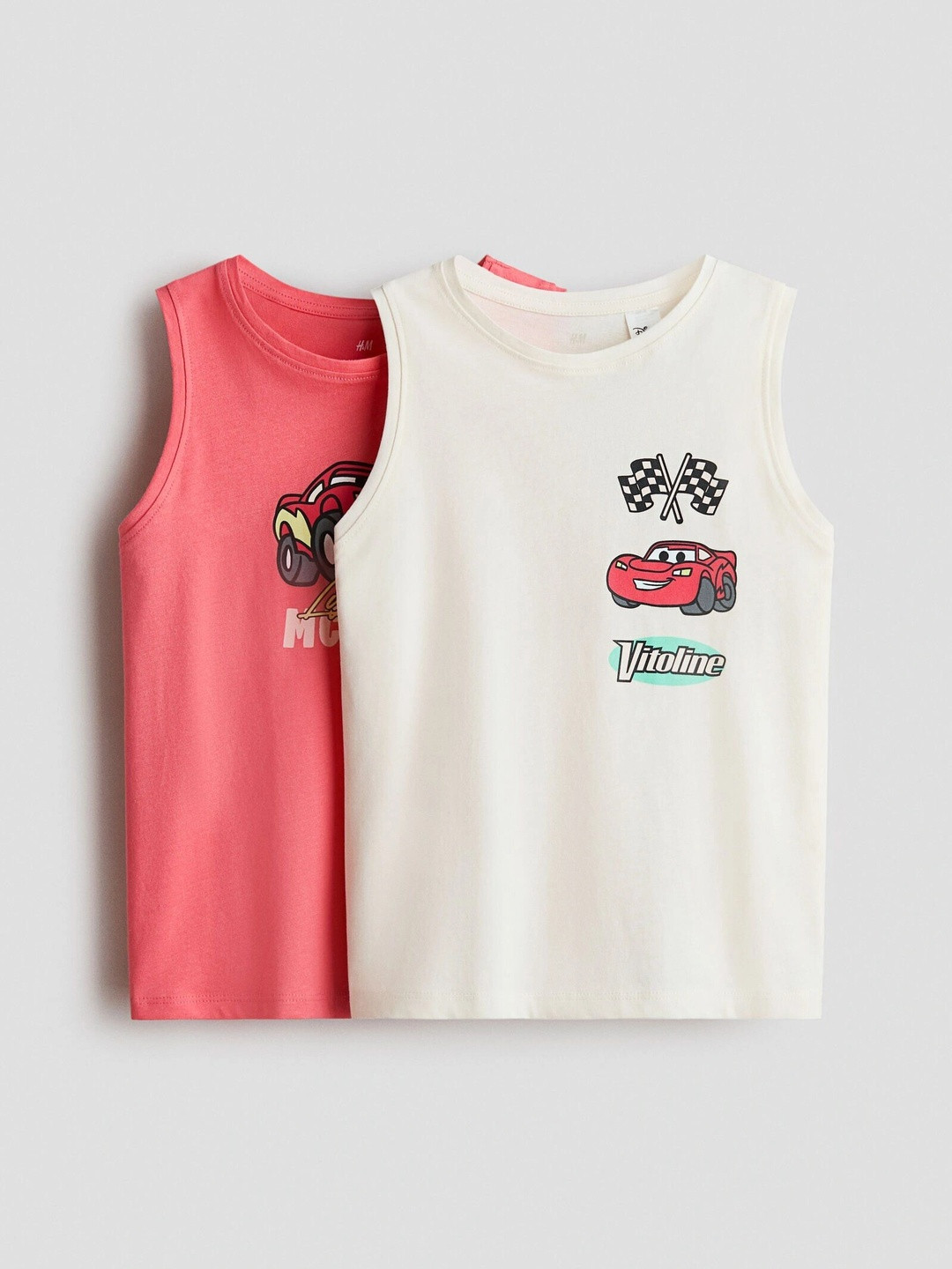 H&M 2-Pack Printed Cotton Vest Tops