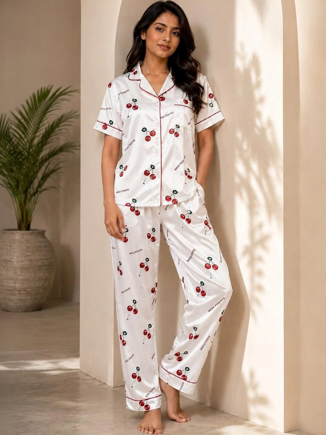 Travel Wardrobe Women Printed Night suit