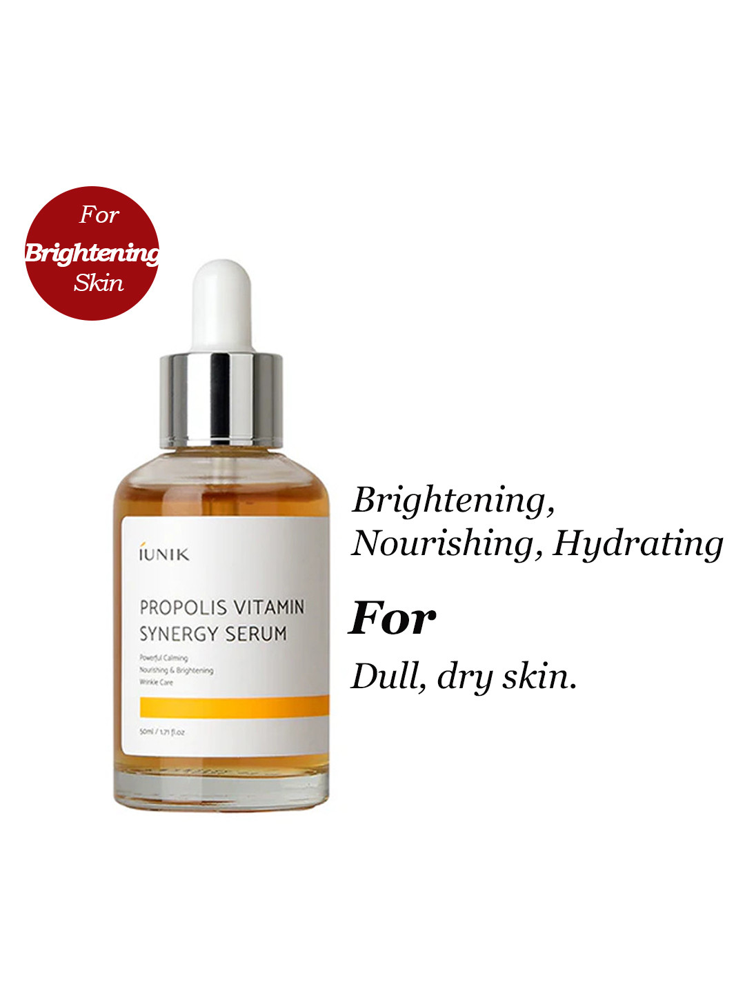 iUNIK Propolis Vitamin Synergy Face Serum With Niacinamide - 50ml