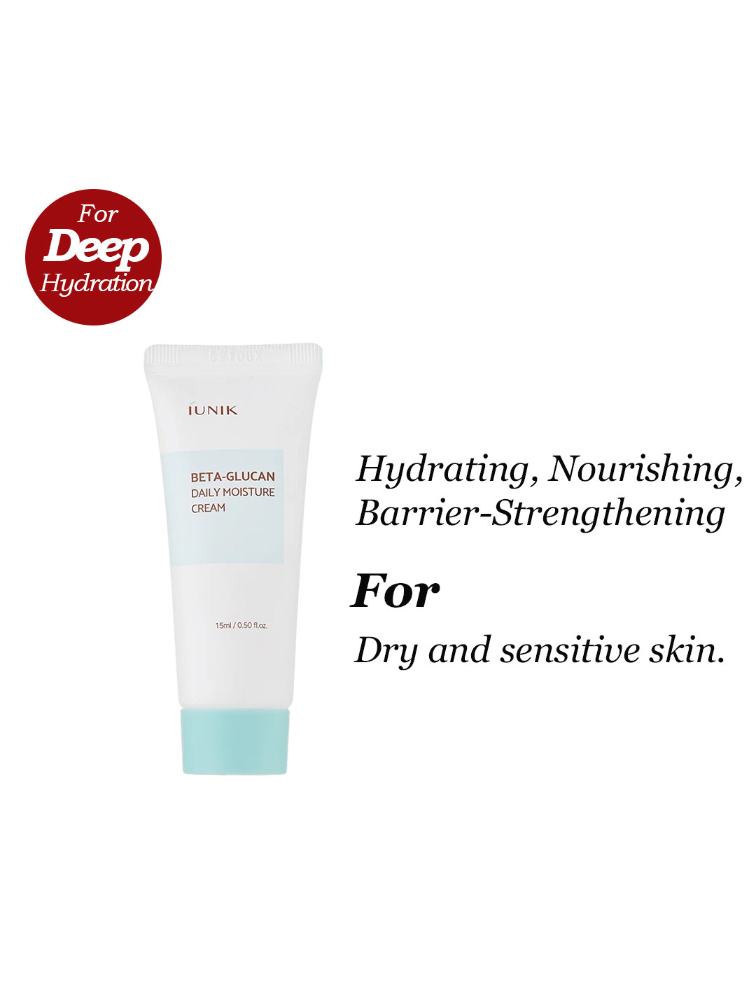 iUNIK Beta Glucan Daily Moisture Cream Miniature - 15 ml