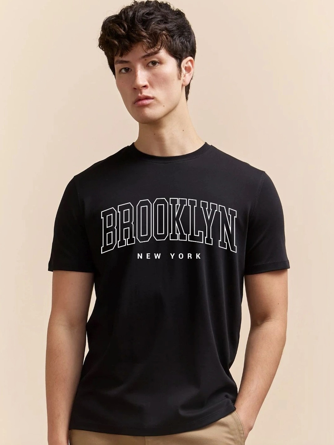 R.Code by The Roadster Life Co. Men Typography Printed T-shirt