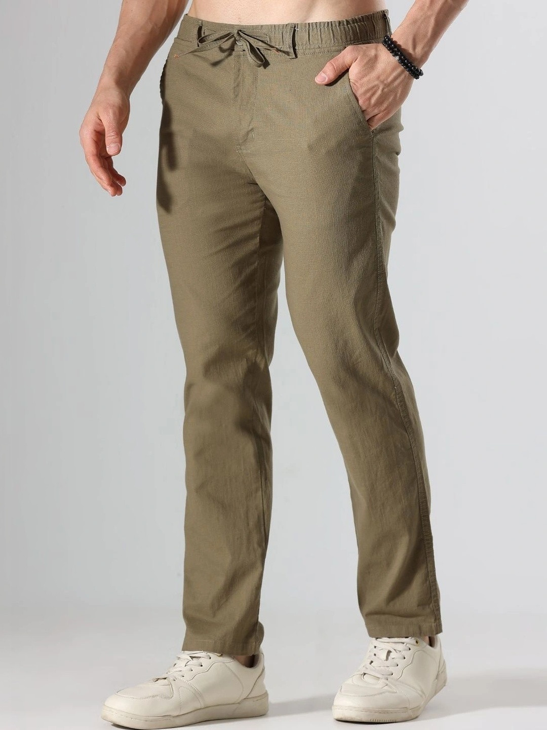 Bellaciao Clothing Co. Relaxed Fit Linen Casual Trousers