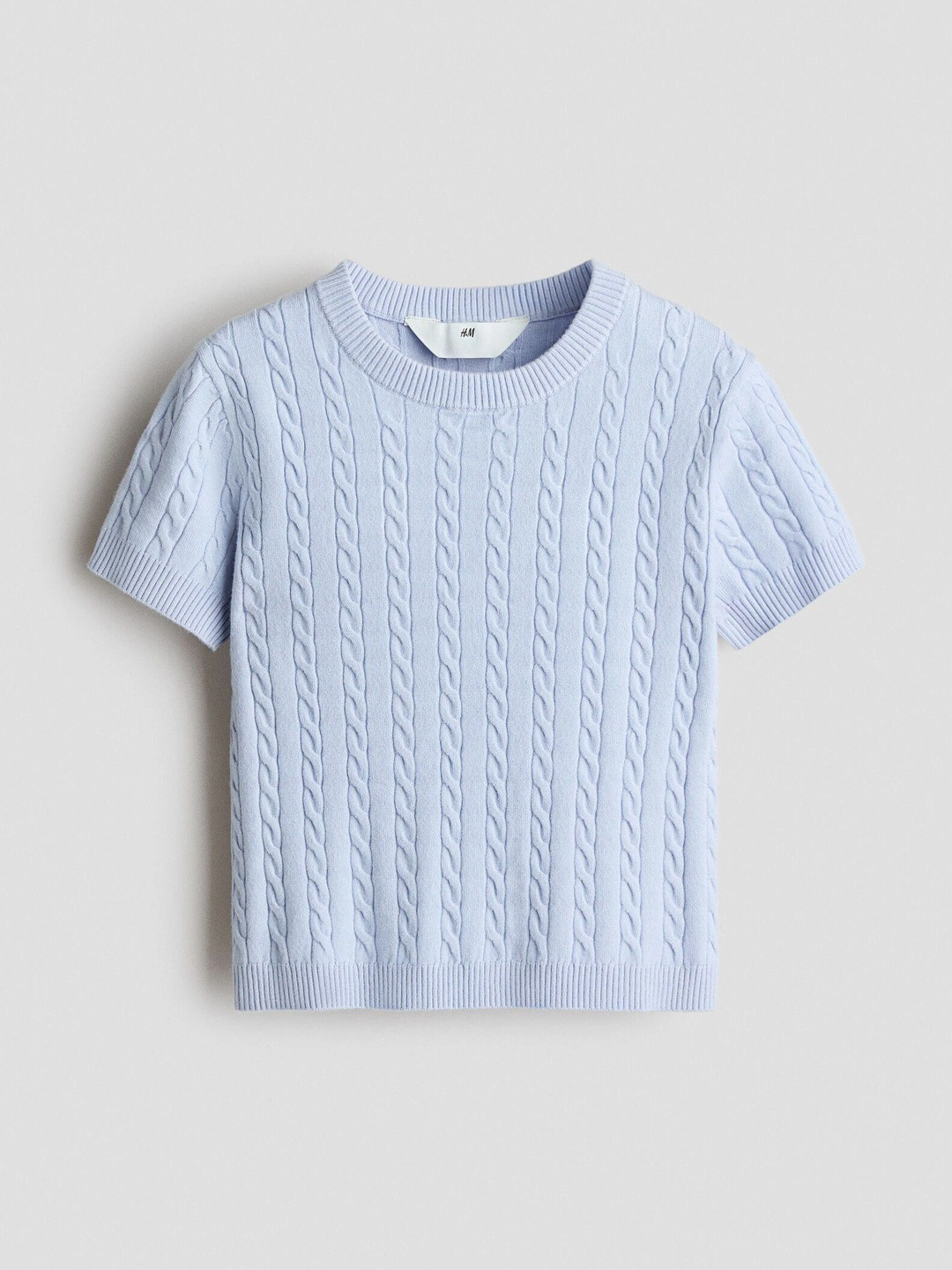 H&M Short Cable Knit Top