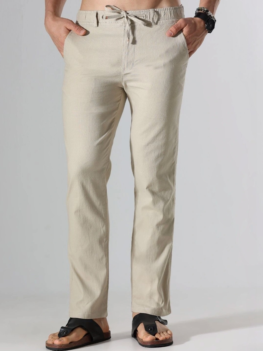 Bellaciao Clothing Co. Relaxed Fit Linen Casual Trousers