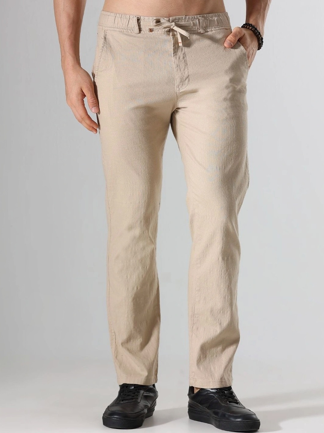 Bellaciao Clothing Co. Relaxed Fit Linen Casual Trousers