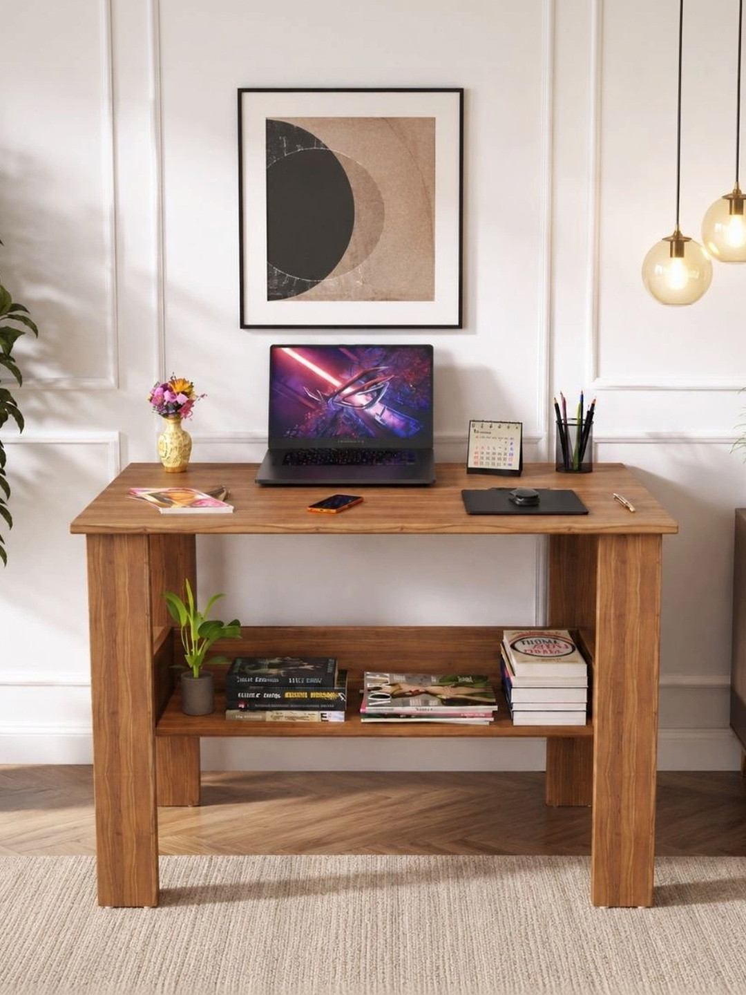 SPYDER CRAFT Brown Engineered Wood Strong & Durable Study Table