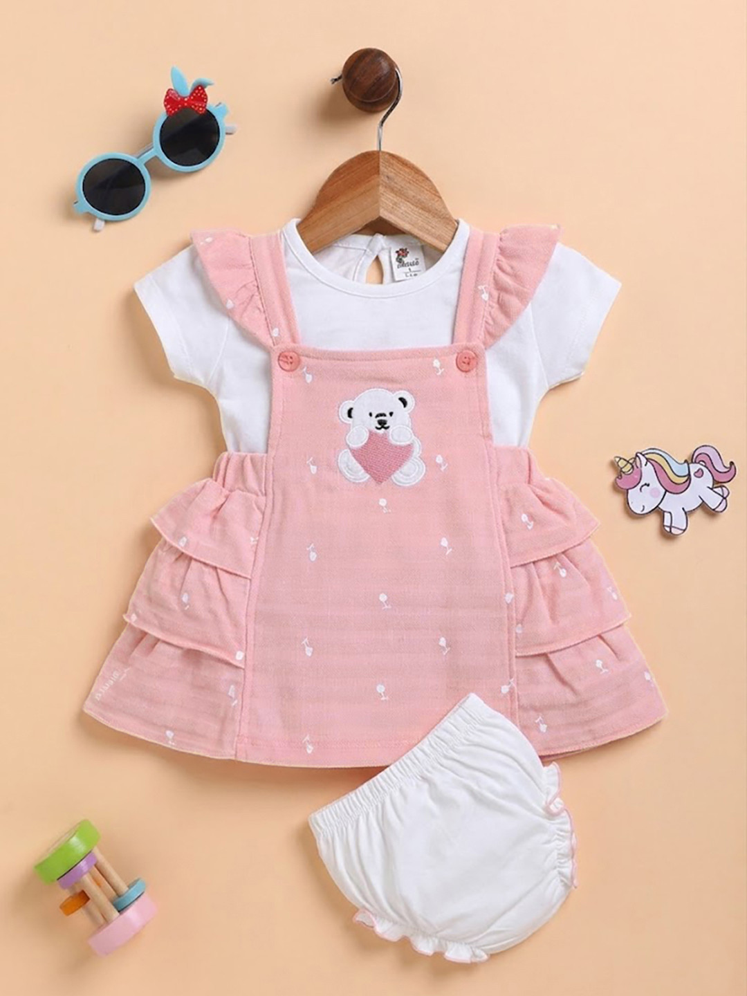 Annie Girls Frock with T-shirt & Bloomers