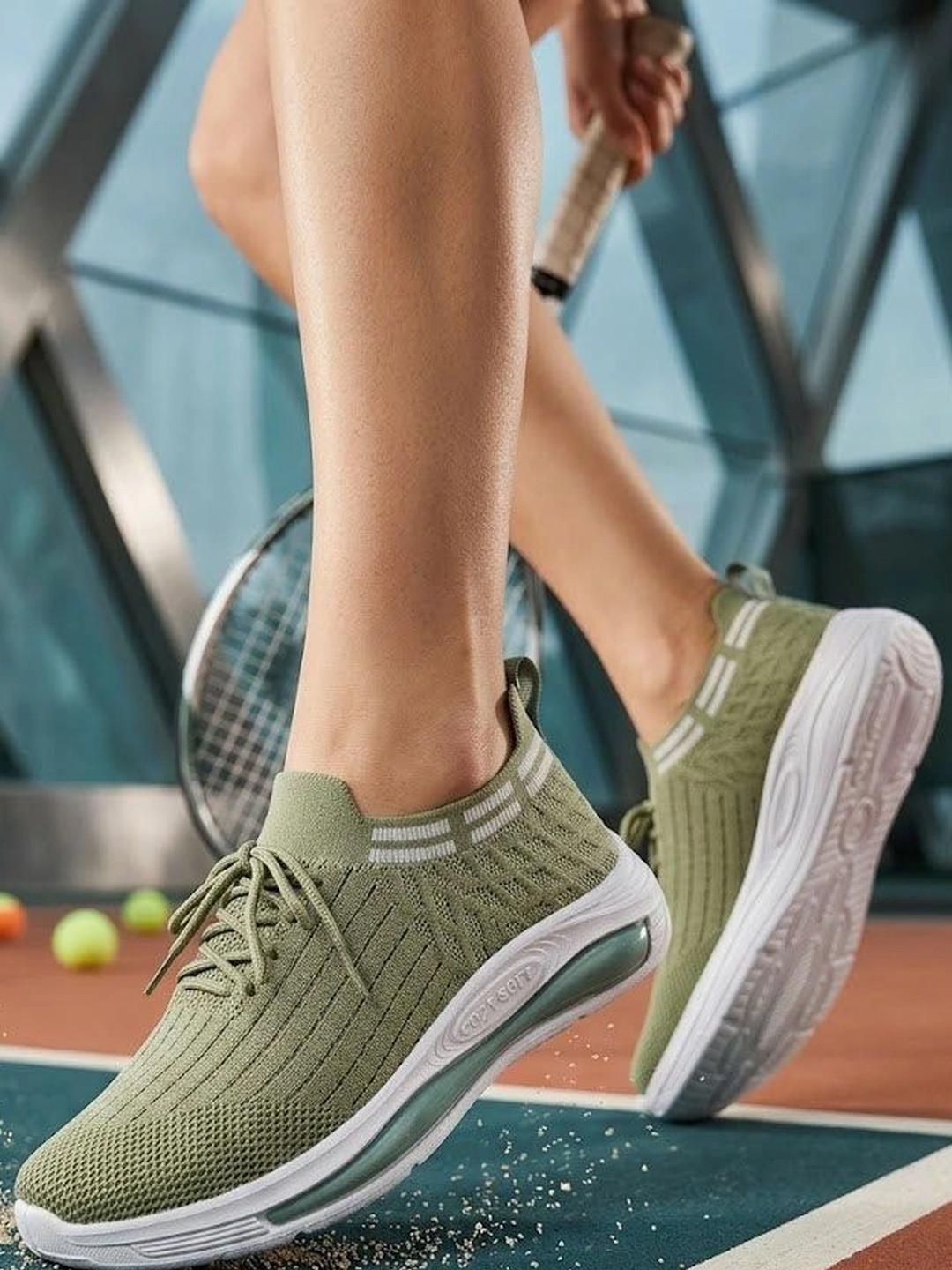 Hsquare Women Mesh Tennis Shoes