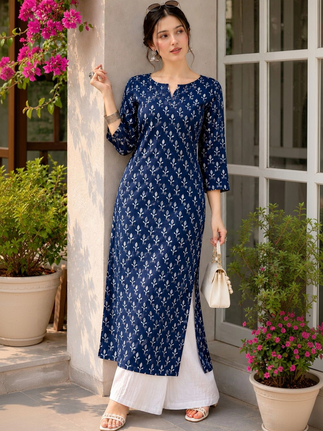 Fyunl Ethnic Motifs Printed Kurti