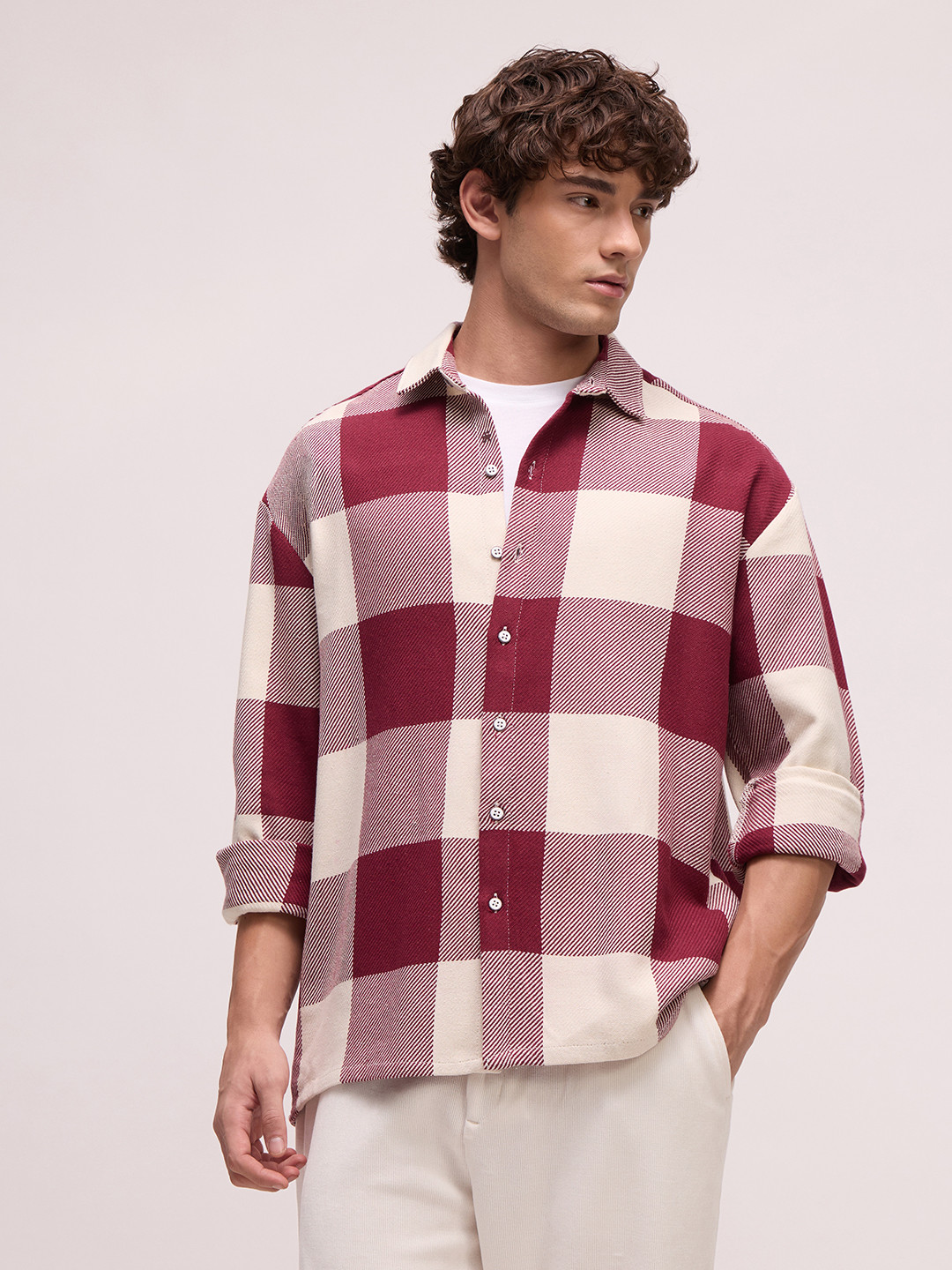 CAHOOT Men's Oversized Fit Buffalo Check Shirt