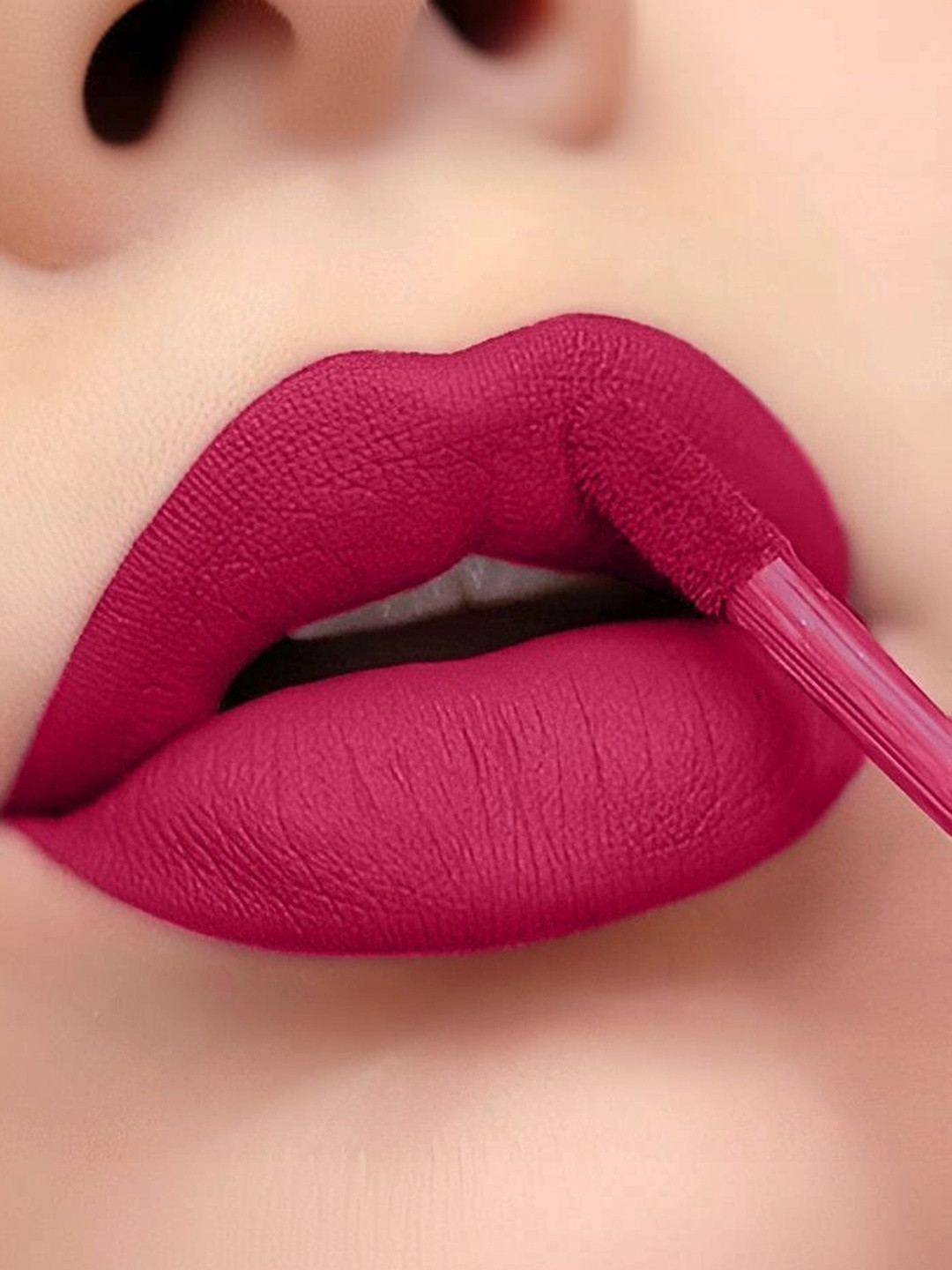 BELLABLOOM Long Lasting Matte Finish Liquid Lipstick - 5 ml - Bright Maroon