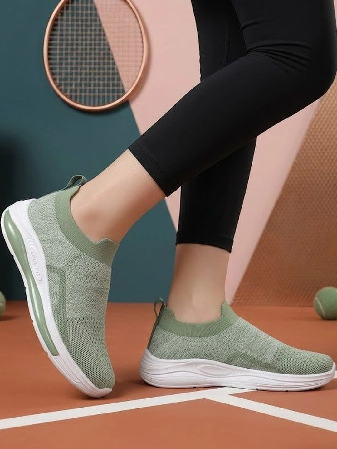 Hsquare Women Mesh Running Non-Marking Shoes