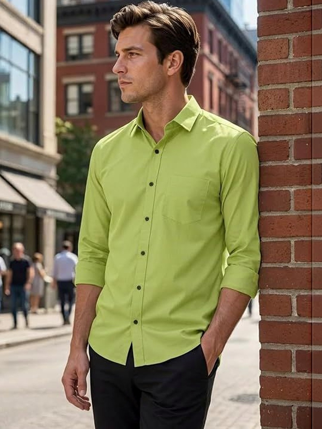 FUNKY RICH Men Standard Casual Shirt