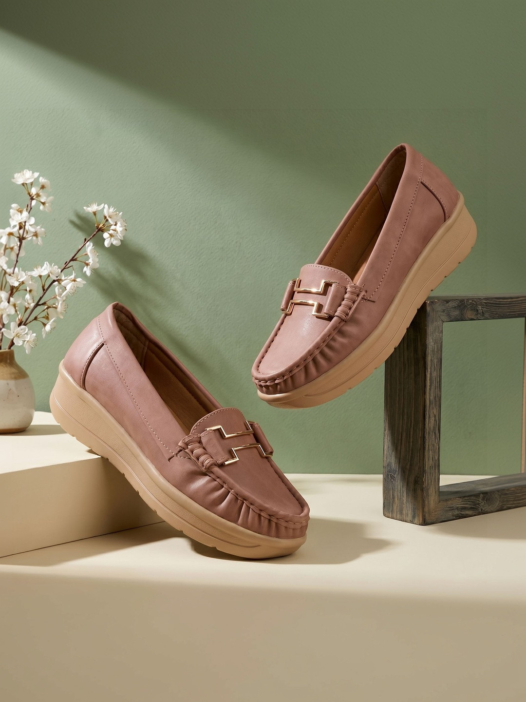 MEGANCE Women Leather Loafers
