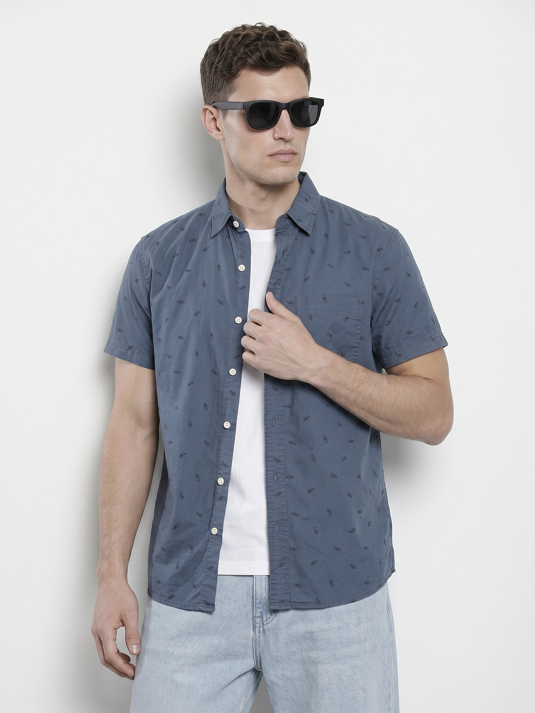 AMERICAN EAGLE OUTFITTERS Paisley Printed Pure Cotton Resort Fit Casua