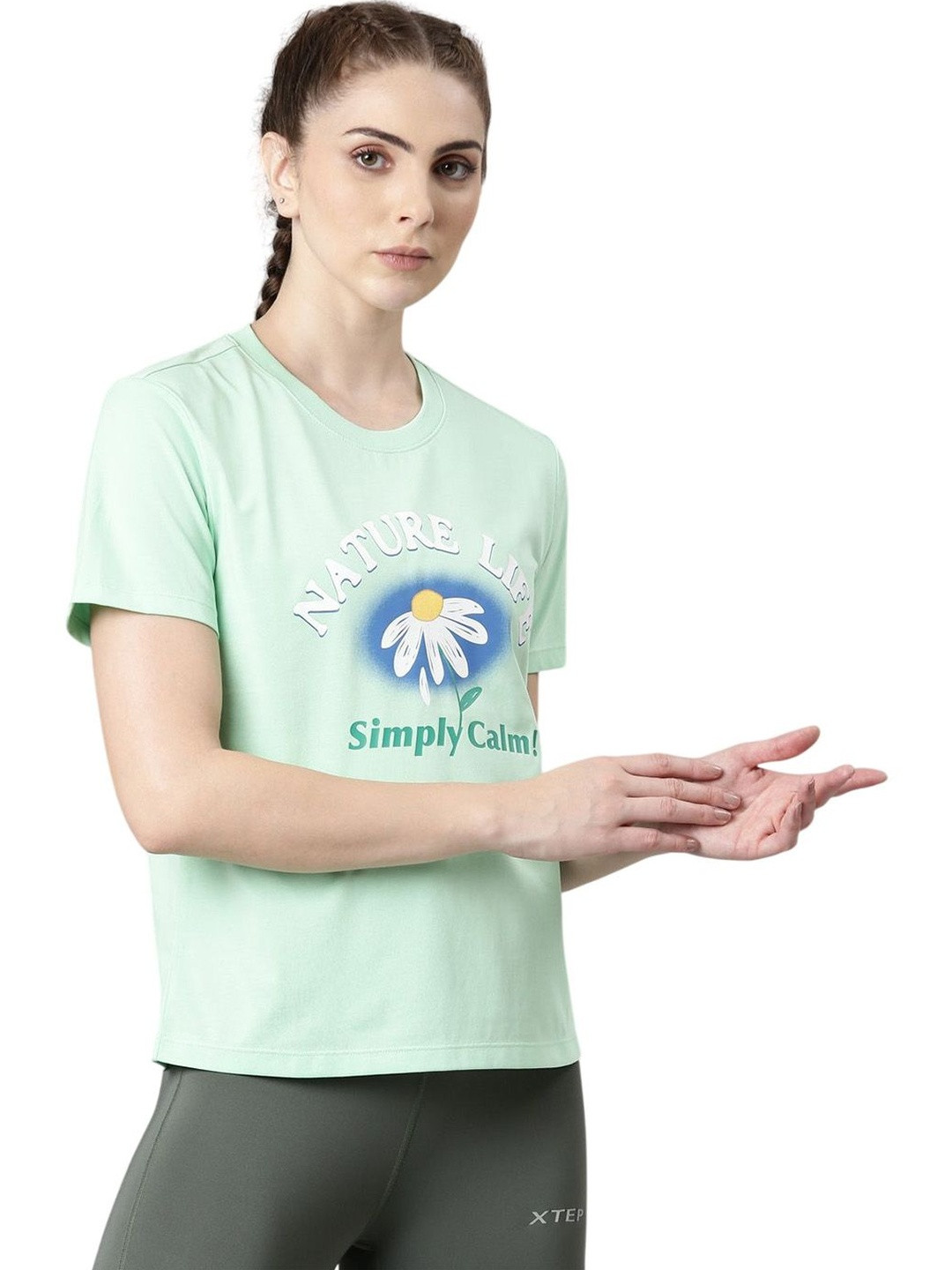Xtep Women Lifestyle Short Sleeve T-shirt