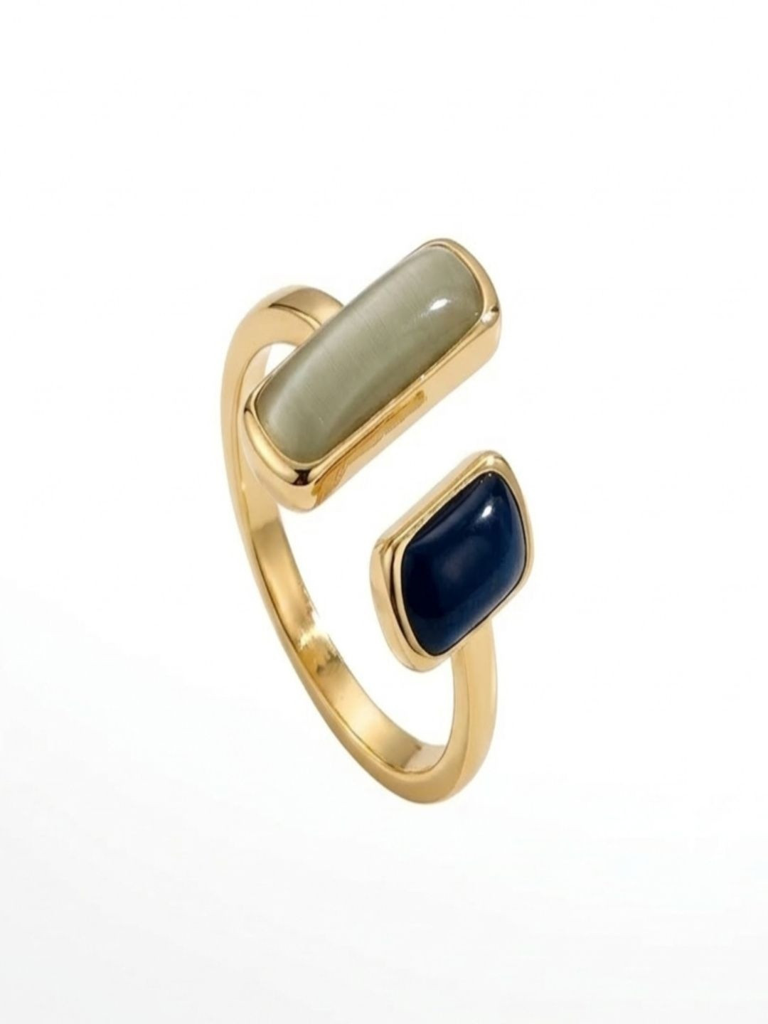 BRIXTAA Women Gold-Plated Finger Ring
