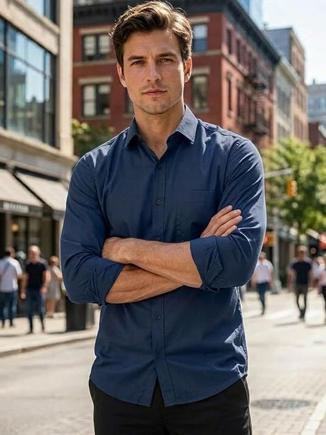 FUNKY RICH Men Standard Casual Shirt
