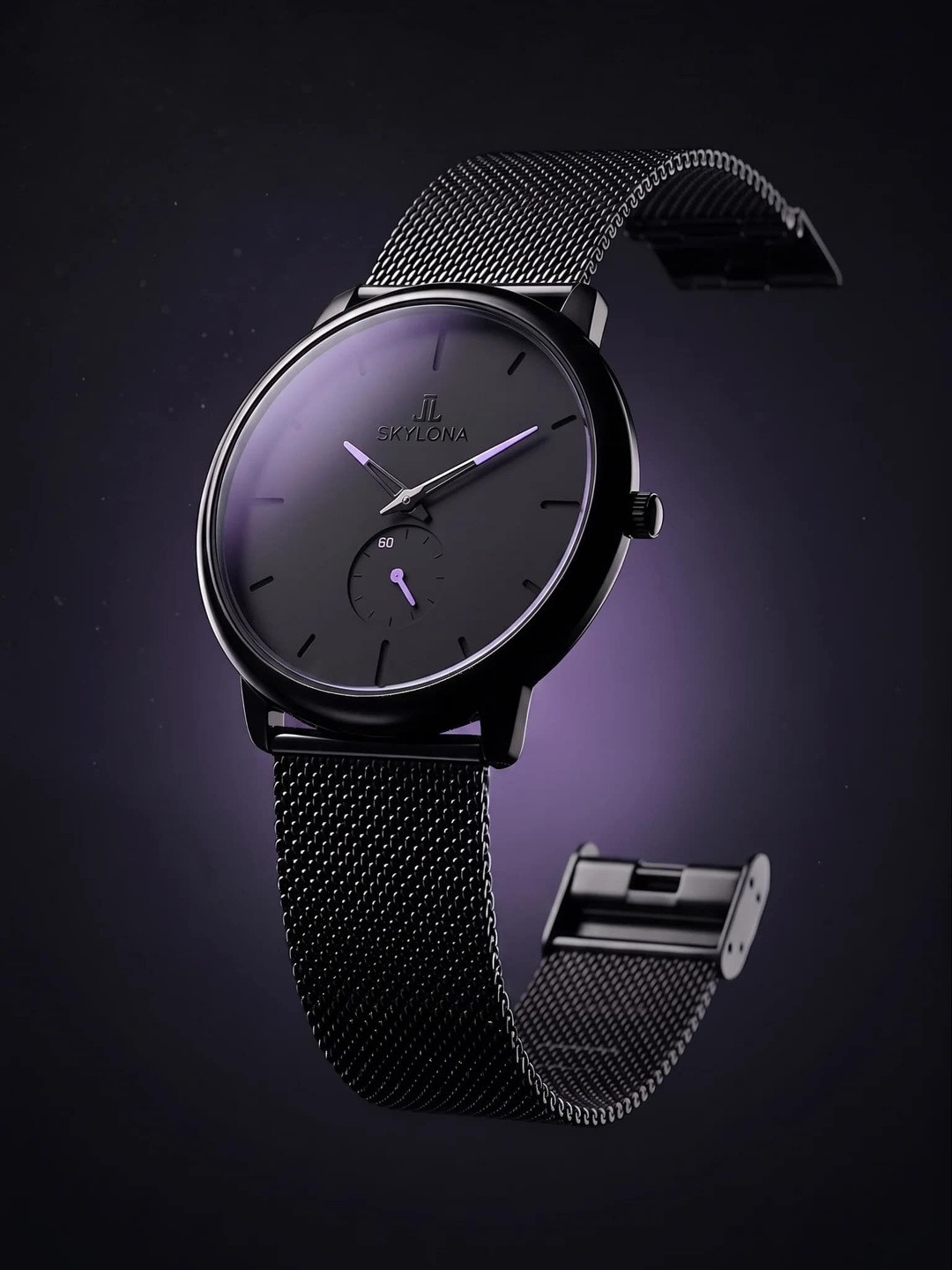 SKYLONA Women Brass Dial & Stainless Steel Wrap Around