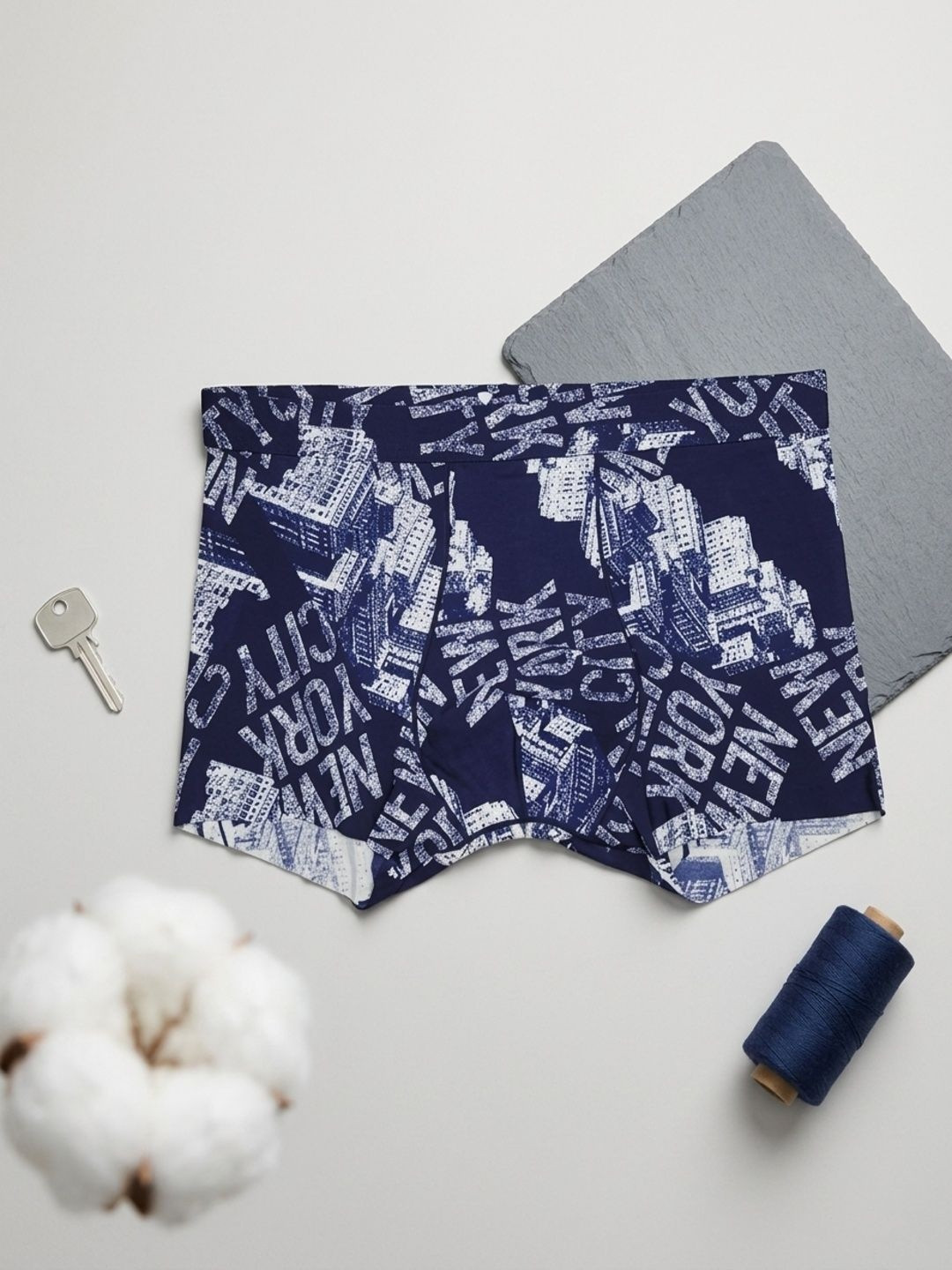 ASJAR Men Ice Silk Underwear Boxer Briefs