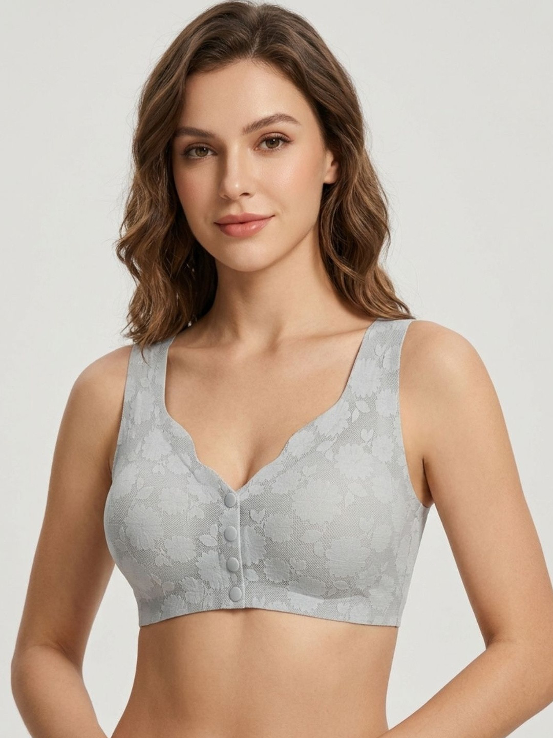 PARKHA Floral Bra Full Coverage Lightly Padded