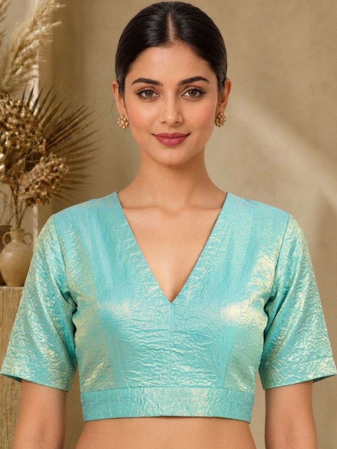 Thevasa Silk Woven Design Saree Blouse