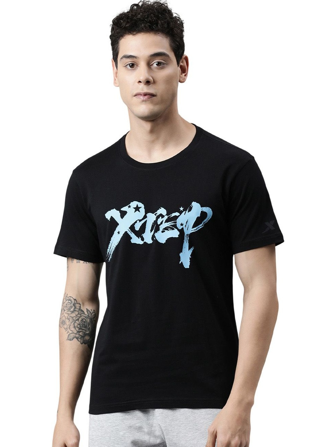 Xtep Men Regular Fit Short-sleeve T-shirt