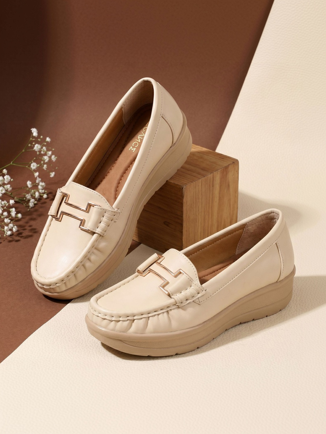 MEGANCE Women Leather Loafers