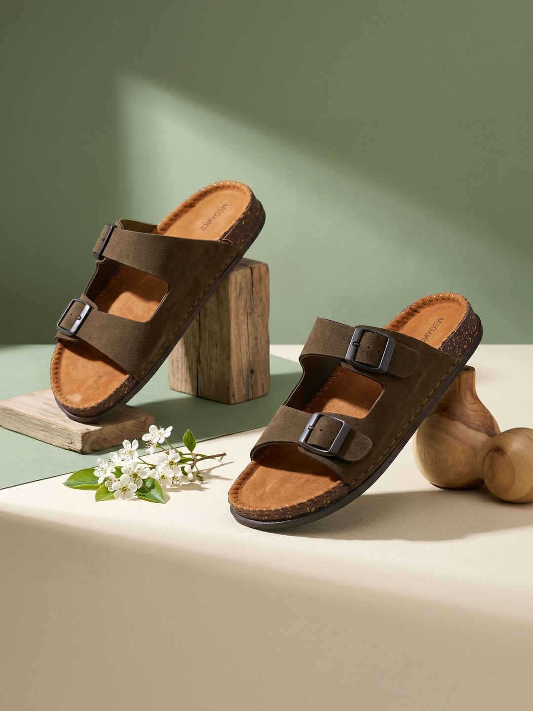 MEGANCE Men Rubber Sliders