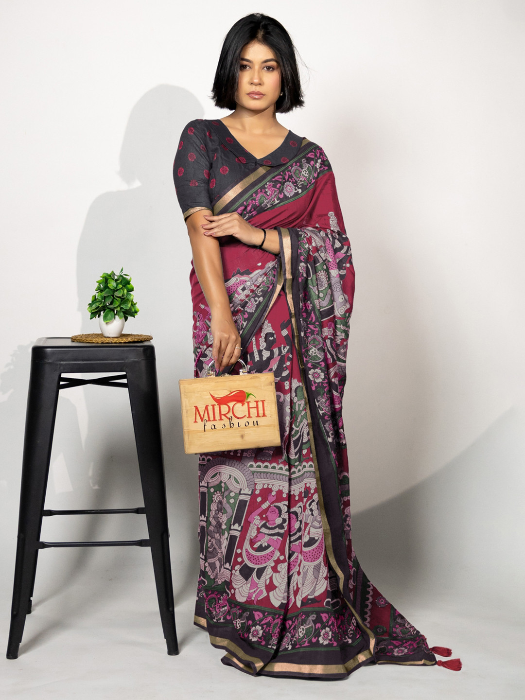KALINI Ethnic Motifs Handloom Saree