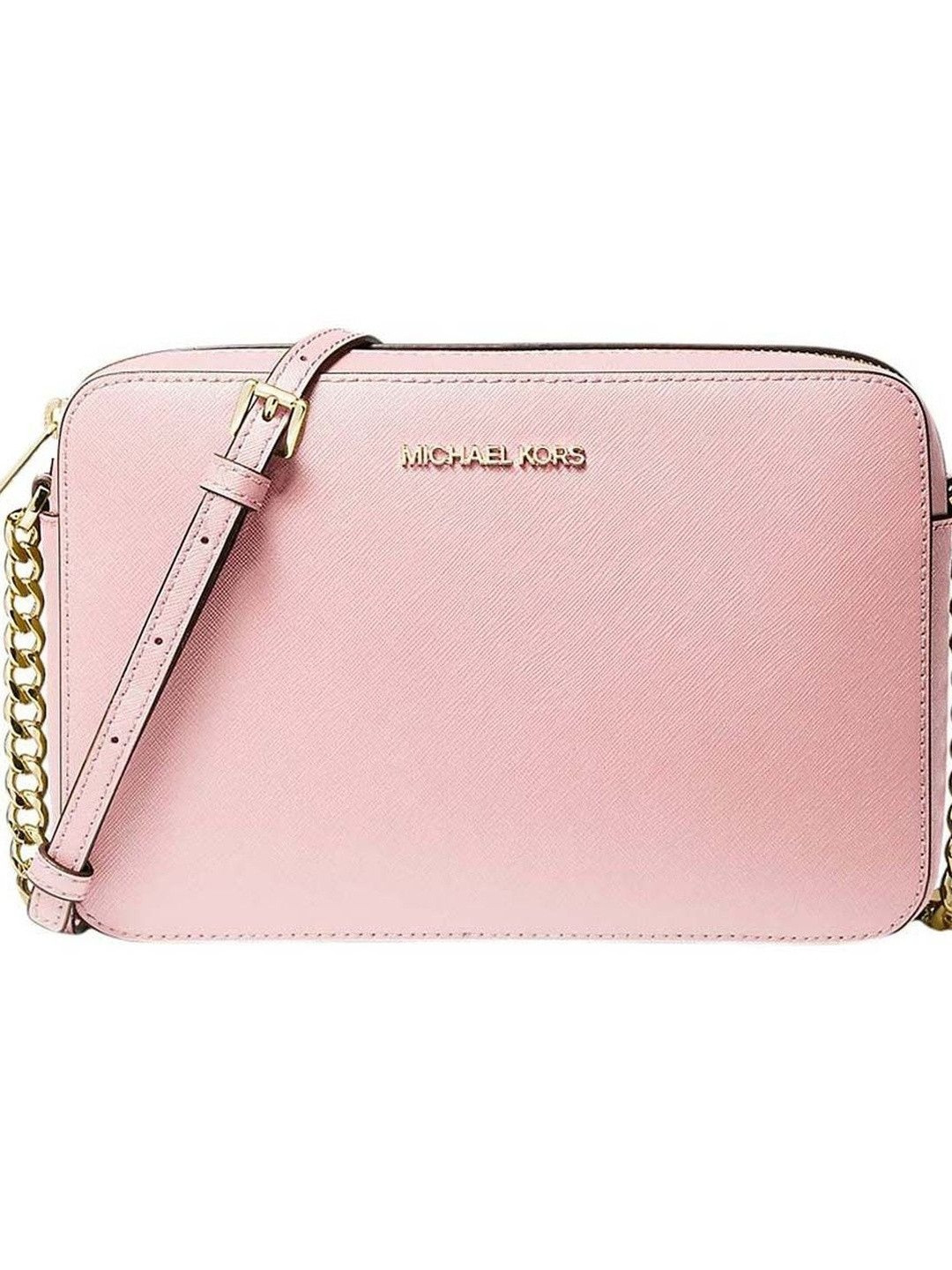 Michael Kors Light Pink Jet Set Large Crossbody Bag